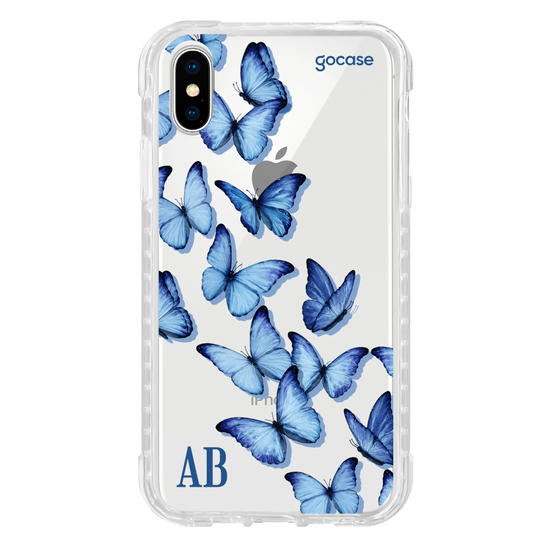 Capinha para celular  Borboletas Azuis