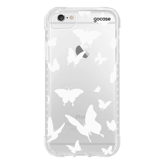 Capinha para celular Borboletas Brancas Manuscrita