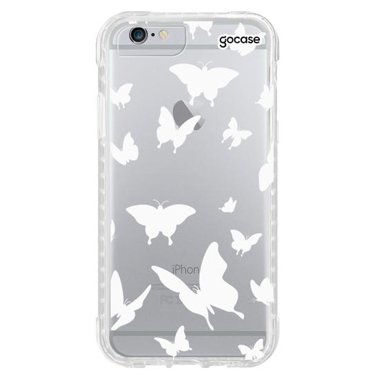 Capinha para celular Borboletas Brancas Manuscrita