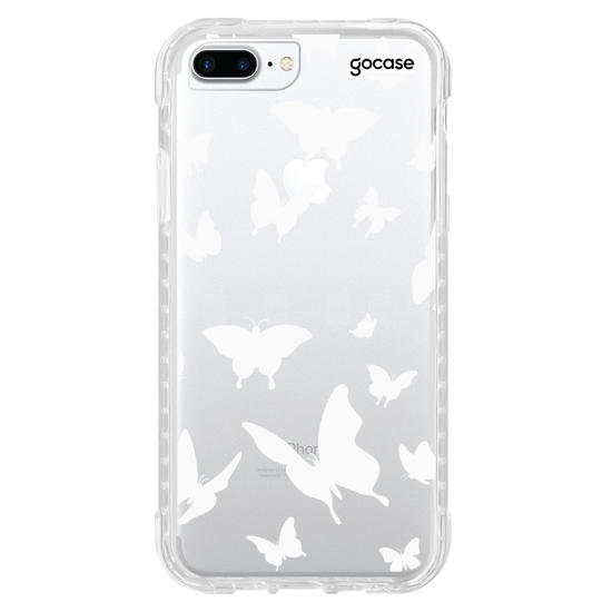 Capinha para celular Borboletas Brancas Manuscrita