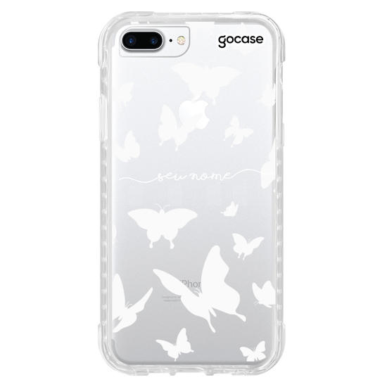 Capinha para celular Borboletas Brancas Manuscrita