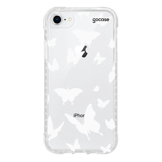 Capinha para celular Borboletas Brancas Manuscrita