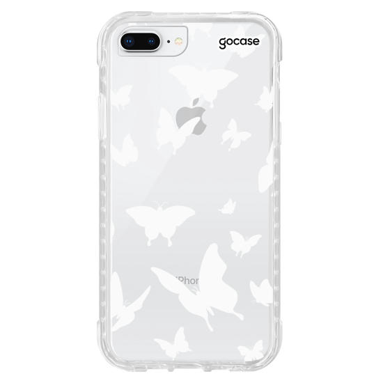 Capinha para celular Borboletas Brancas Manuscrita