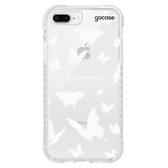 Capinha para celular Borboletas Brancas Manuscrita