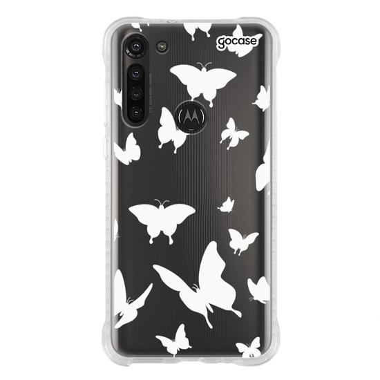Capinha para celular Borboletas Brancas Manuscrita