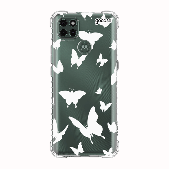 Capinha para celular Borboletas Brancas Manuscrita