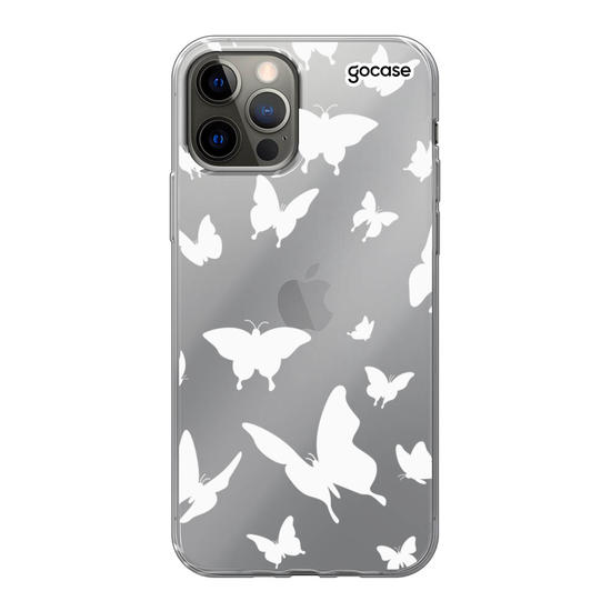 White Butterflies Handwritten  Phone Case