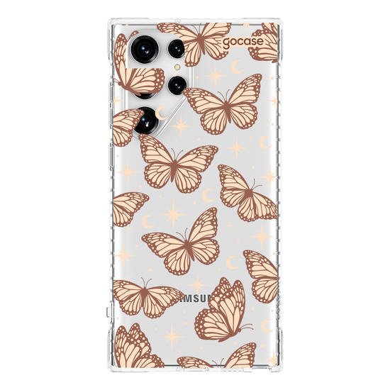 Capinha para celular  Borboletas Celestiais Marrom