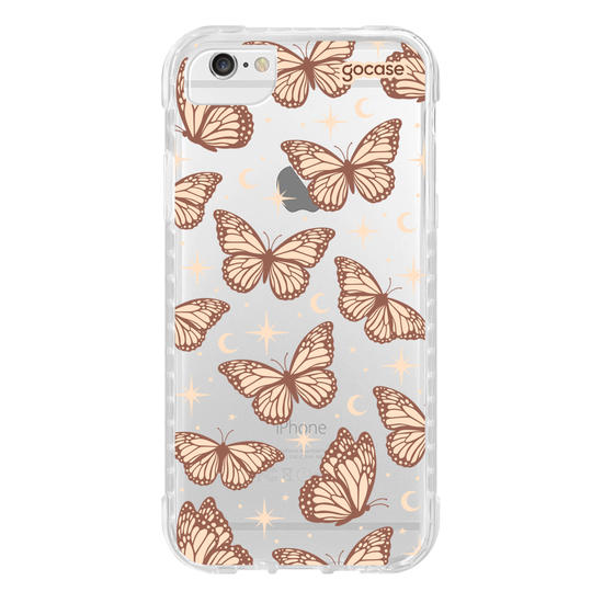 Capinha para celular  Borboletas Celestiais Marrom
