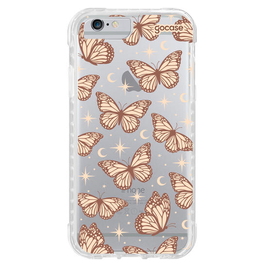 Capinha para celular  Borboletas Celestiais Marrom