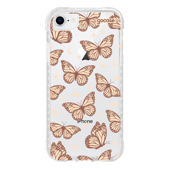 Capinha para celular  Borboletas Celestiais Marrom
