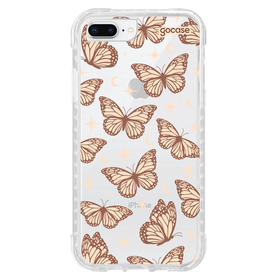 Capinha para celular  Borboletas Celestiais Marrom