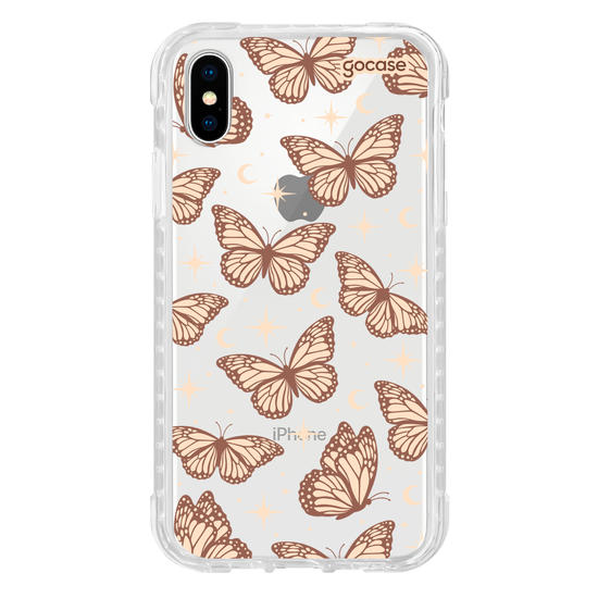 Capinha para celular  Borboletas Celestiais Marrom