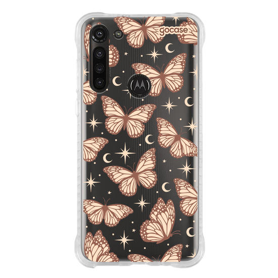 Capinha para celular  Borboletas Celestiais Marrom