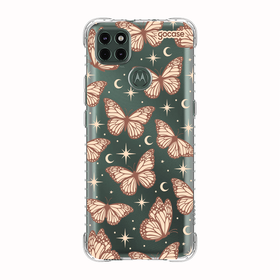 Capinha para celular  Borboletas Celestiais Marrom