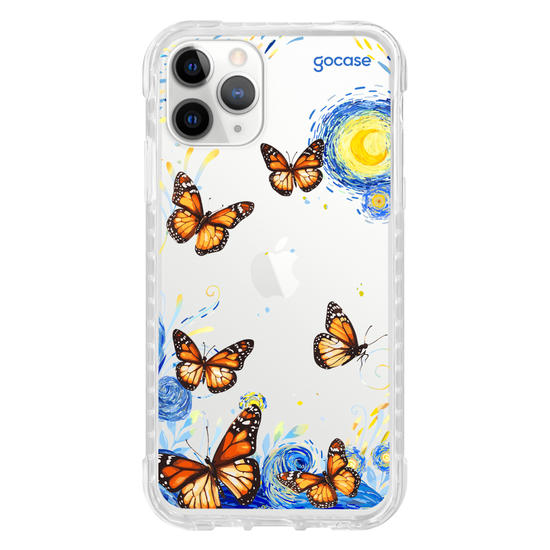 Capinha para celular  Van Gogh - Borboletas com Aquarela