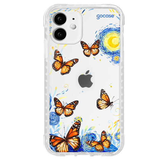 Capinha para celular  Van Gogh - Borboletas com Aquarela