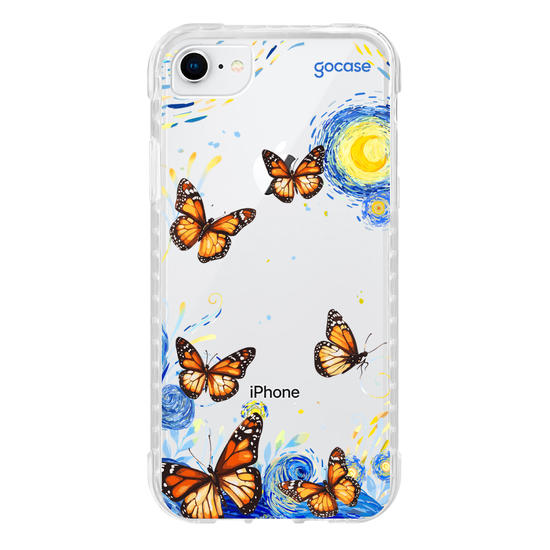 Capinha para celular  Van Gogh - Borboletas com Aquarela