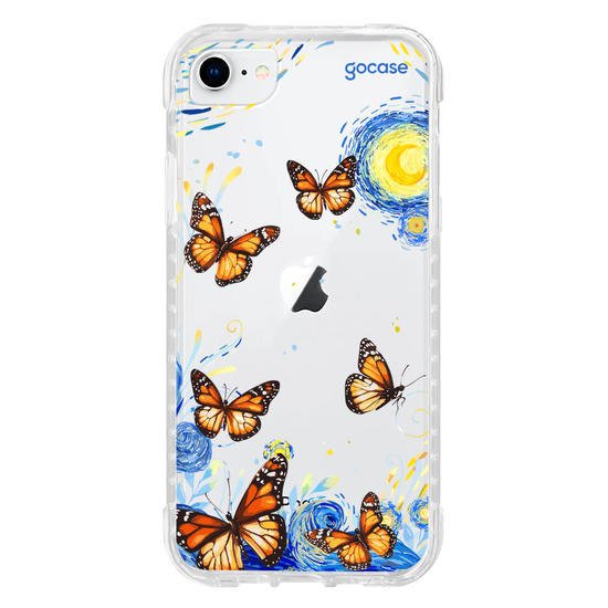 Capinha para celular  Van Gogh - Borboletas com Aquarela