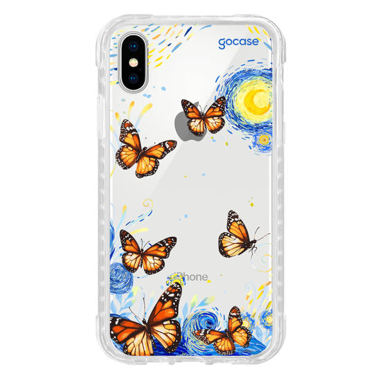 Capinha para celular  Van Gogh - Borboletas com Aquarela