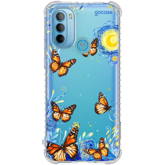 Capinha para celular  Van Gogh - Borboletas com Aquarela