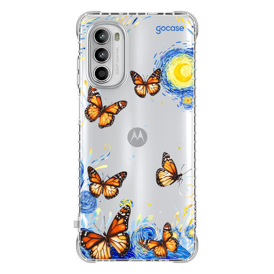 Capinha para celular  Van Gogh - Borboletas com Aquarela