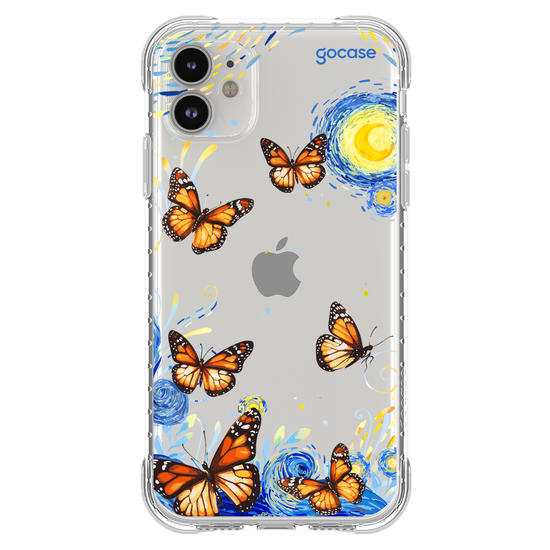 Capinha para celular  Van Gogh - Borboletas com Aquarela