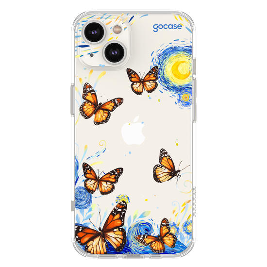 Capinha para celular  Van Gogh - Borboletas com Aquarela