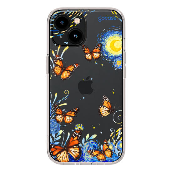 Capinha para celular  Van Gogh - Borboletas com Aquarela