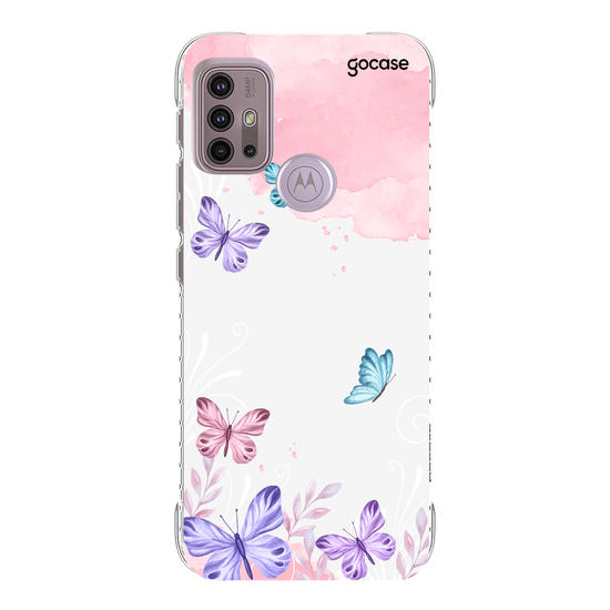 Capinha para celular Borboletas com Aquarela