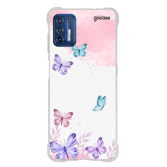 Capinha para celular Borboletas com Aquarela