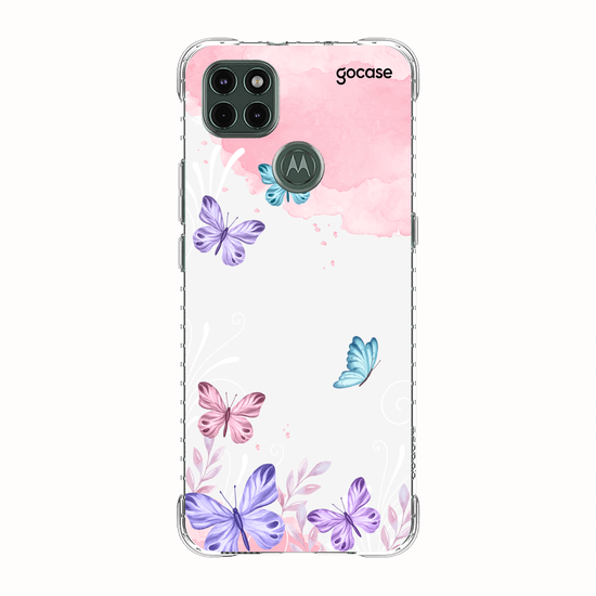 Capinha para celular Borboletas com Aquarela