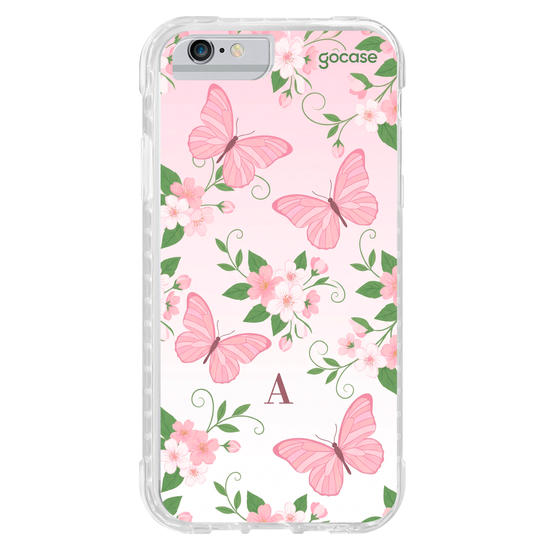 Capinha para celular  Borboletas cor de Rosa