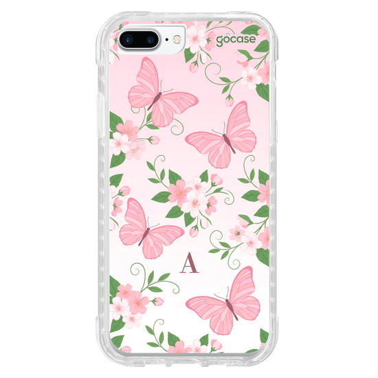 Capinha para celular  Borboletas cor de Rosa
