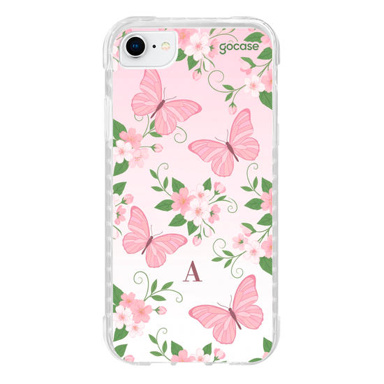 Capinha para celular  Borboletas cor de Rosa