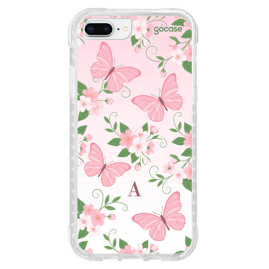 Capinha para celular  Borboletas cor de Rosa