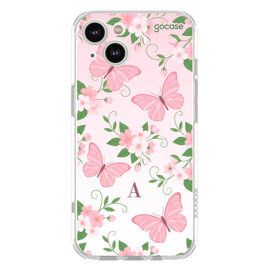 Capinha para celular  Borboletas cor de Rosa