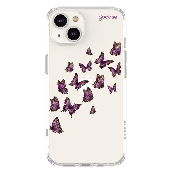 Capinha para celular  Borboletas Cristal Lilás