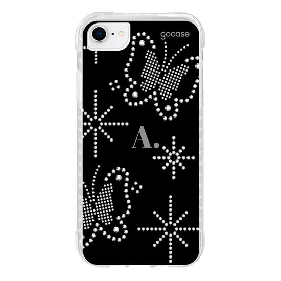 Capinha para celular  Borboletas de Strass