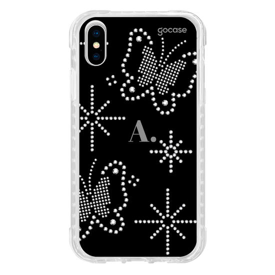 Capinha para celular  Borboletas de Strass