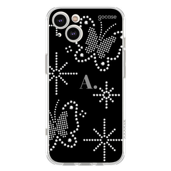 Capinha para celular  Borboletas de Strass