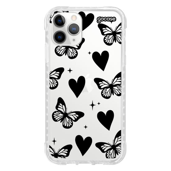 Capinha para celular  Borboletas e Corações
