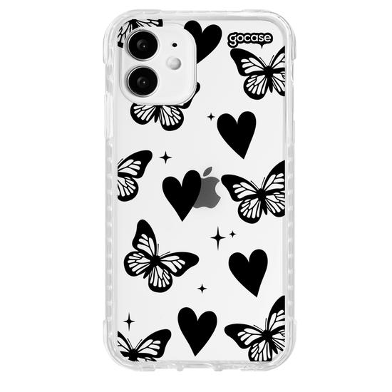 Capinha para celular  Borboletas e Corações