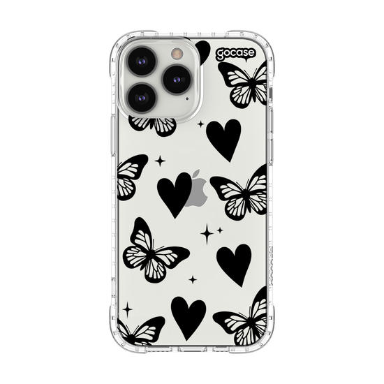 Capinha para celular  Borboletas e Corações