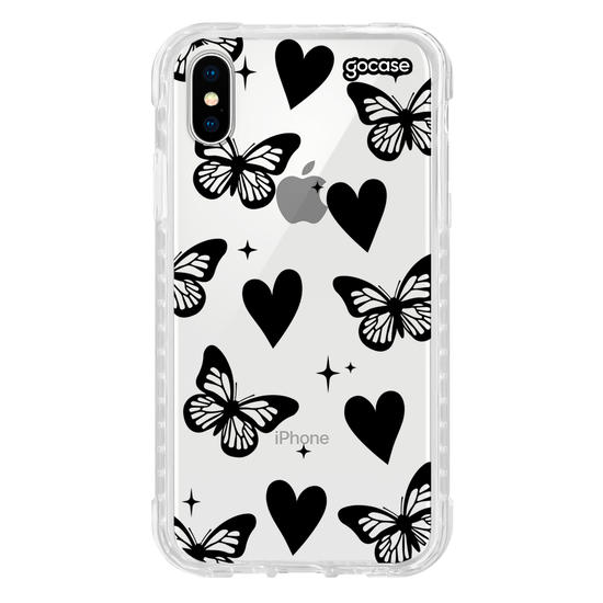 Capinha para celular  Borboletas e Corações