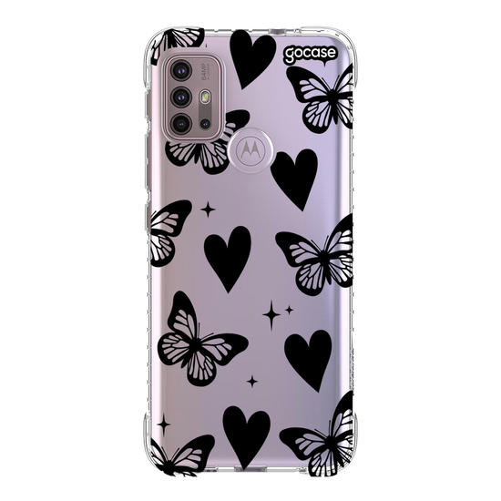 Capinha para celular  Borboletas e Corações