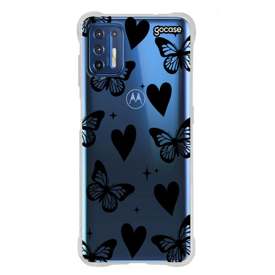 Capinha para celular  Borboletas e Corações