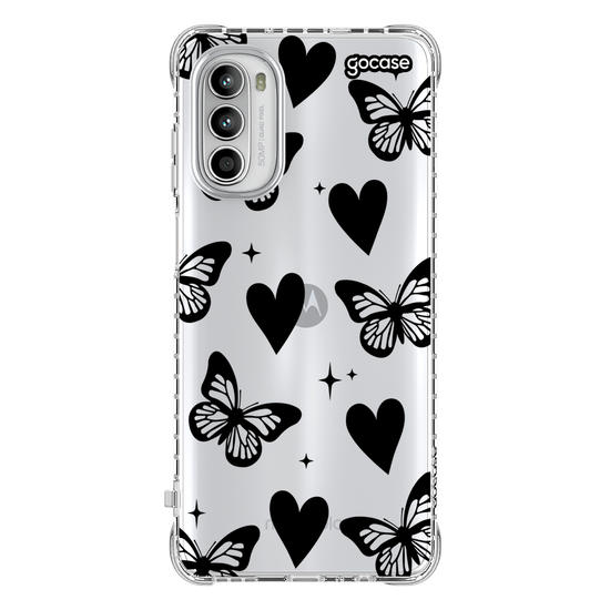 Capinha para celular  Borboletas e Corações