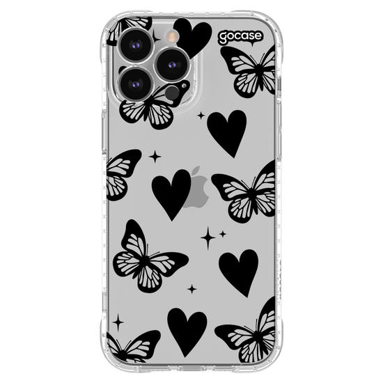 Capinha para celular  Borboletas e Corações