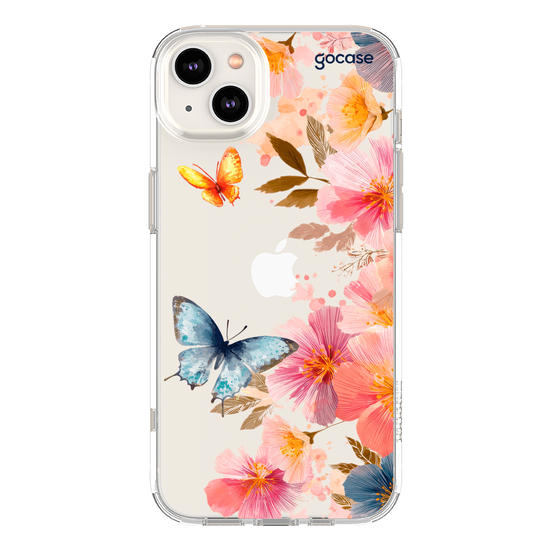 Capinha para celular  Borboletas e Flores